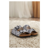 Trendyol Zebra Double Buckle Women's Slippers