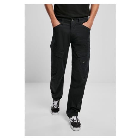 Adven Slim Fit Cargo Pants - black Brandit