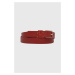 Kožený pásek Tommy Hilfiger dámský, červená barva