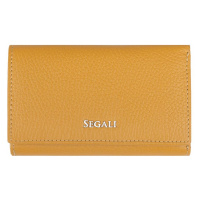 SEGALI Dámská kožená peněženka SG-27074 žlutá