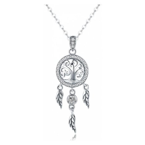 Linda's Jewelry Stříbrný náhrdelník Stromový Lapač Ag 925/1000 INH085