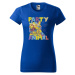 DOBRÝ TRIKO Dámské tričko s potiskem Party animal Barva: Královsky modrá
