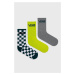 Dětské ponožky Vans ( 3-pak) zelená barva