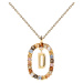 PDPAOLA Krásný pozlacený náhrdelník písmeno "D" LETTERS CO01-263-U (řetízek, přívěsek)