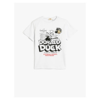 Koton Donald Duck T-Shirt Licensed Short Sleeve Crew Neck Cotton.