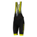 SCOTT Cyklistické kalhoty krátké s laclem - RC TEAM ++ 2022 - černá/žlutá