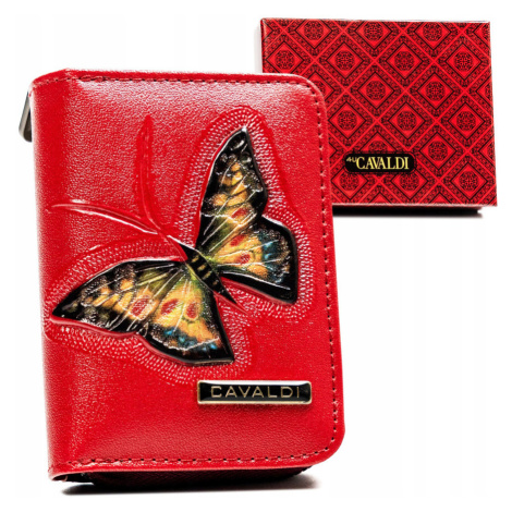 Malá dámská peněženka na zip a patentku s motýlkem 4U CAVALDI