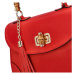 Luxusní dámská kožená kabelka Elenne, červená