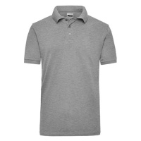 James&Nicholson Pánská polokošile JN801 Grey Heather