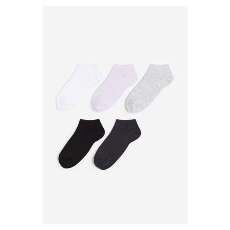 H & M - Sportovní ponožky 5 párů - fialová H&M