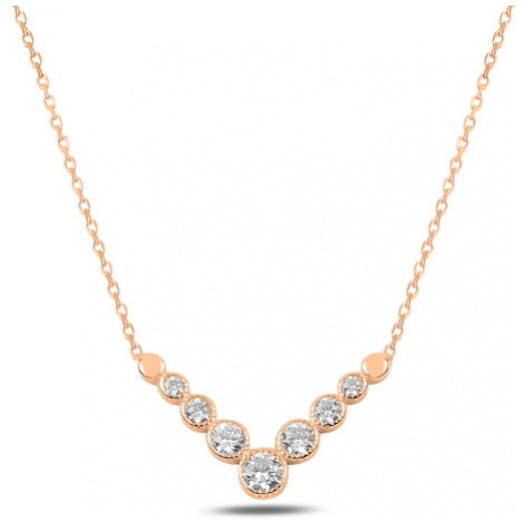 OLIVIE Stříbrný náhrdelník ROSE 4793