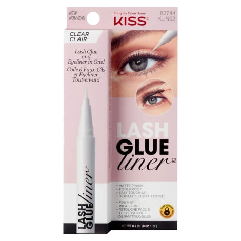 KISS Lepidlo na řasy s oční linkou Lash Glue Liner Clear 0,7 ml