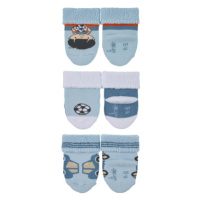 Sterntaler Dětské ponožky 3-pack football bleu