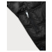 Černá dlouhá zimní bunda s kapucí S'west (B8198-1)