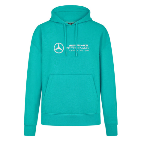 Mercedes AMG Petronas dámská mikina s kapucí green F1 Team 2024 Stichd