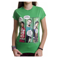 Big Bang Theory tričko, TBBT Superhero Quips Girly, dámské