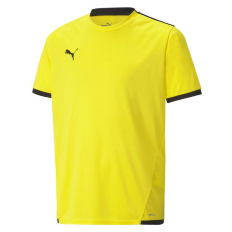 Puma TEAM LIGA JERSEY TEE Juniorské fotbalové triko, žlutá, velikost