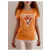 Dámské triko Guess E2GI02 oranžové | oranžová