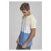 Pánské tričko krátký rukáv // Urban classics Color Block Tee horizonblue/powderyellow/wht