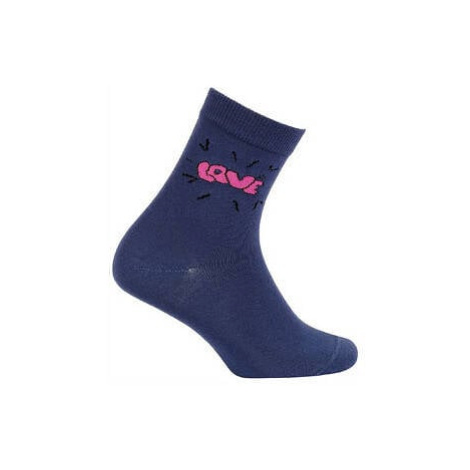 Gatta G34.01N Cottoline girls' socks modeled 27-32 navy 496