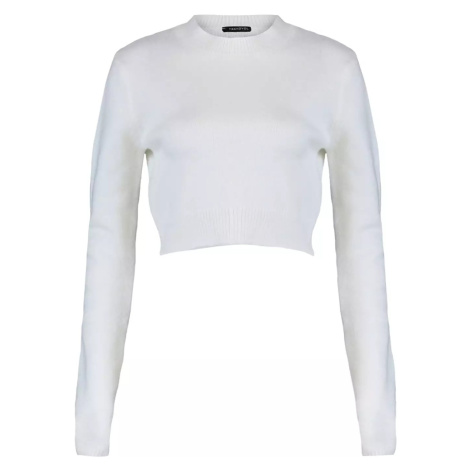 jiná značka TRENDYOL svetr ve zkrácené délce* Barva: Bílá, Mezinárodní
