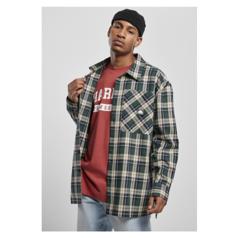 Southpole Check Flannel Shirt - green