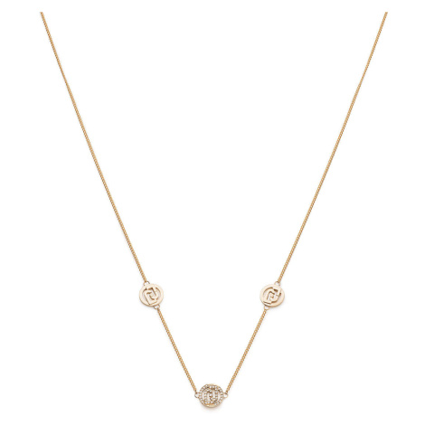 Liu Jo Krásný pozlacený náhrdelník s logy Fashion LJ2081