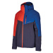 BLIZZARD-Mens Ski Jacket Cervinia, grey/petroleum blue/red Modrá