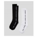 Ponožky karl lagerfeld essential long 2pak sock černá