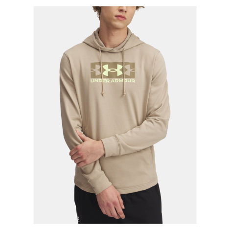 Mikina Under Armour Rival Terry Logo Hood Man Brown