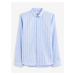 Světle modrá pánská pruhovaná košile Celio Fasanure