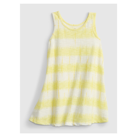 Žluté holčičí dětské šaty tank dress GAP