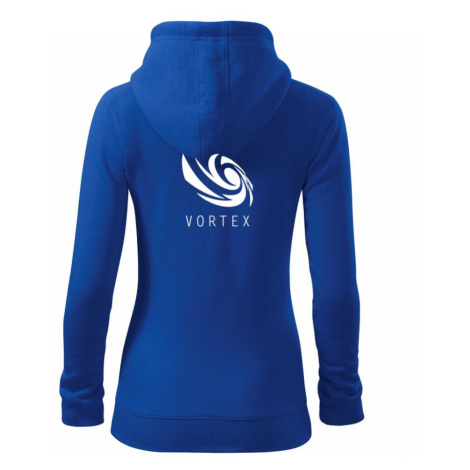 Vortex logo jednobarevné - Dámská mikina trendy zipper s kapucí