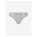 Světle šedá dámská tanga Calvin Klein Underwear - Dámské