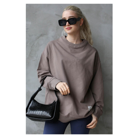Madmext Smoked Women's Basic Oversize Sweatshirt