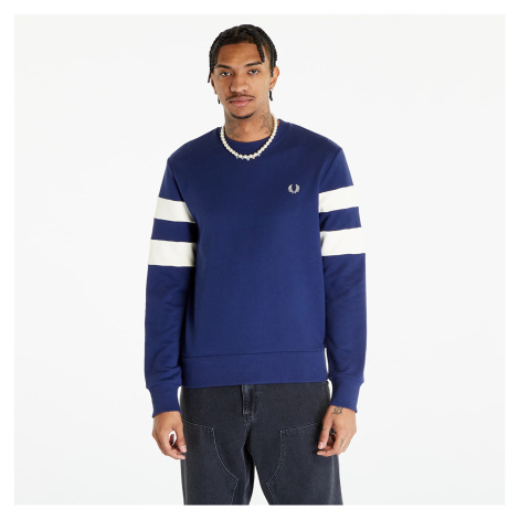 FRED PERRY Tipped Sleeve Sweatshirt French Navy