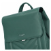 Zajímavý dámský koženkový batůžek BRUNO, zelený
