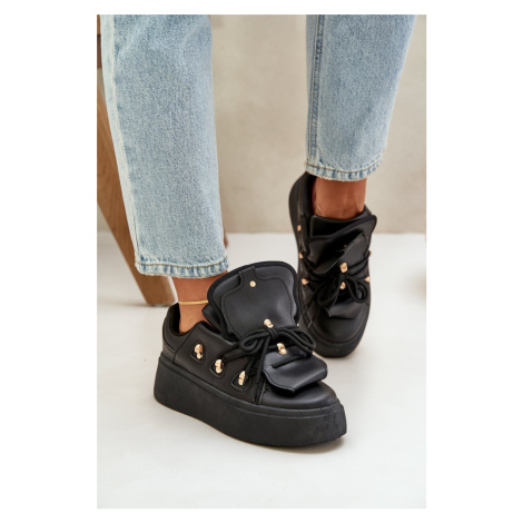 PM1 Dámské Sneakersy Na Platformě Černé Dolistana