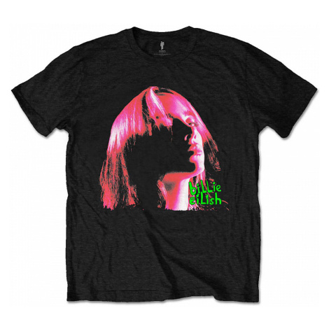 Billie Eilish tričko, Neon Shadow Pink Black, pánské RockOff