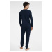 Pánské pyžamo Henderson 40953 Icicle Tmavě modrá