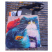 Plátěná taška přes rameno Kočky barevné