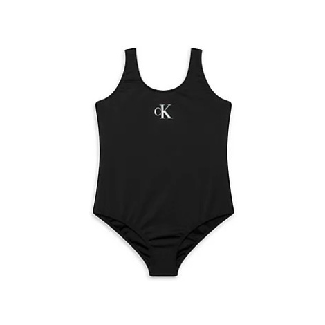 Dívčí jednodílné plavky KY0KY00069BEH - Calvin Klein