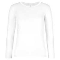 B&C Dámské teplé bavlněné triko BC s dlouhým rukávem 190 g/m