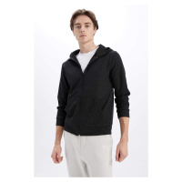 DEFACTO Regular Fit Hooded Zippered Sweatshirt