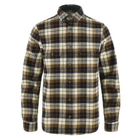 Flanelová košile Singi Heavy Fjällräven® – Chalk White-Dark Navy