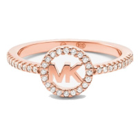 Michael Kors Luxusní bronzový prsten se zirkony MKC1250AN791 49 mm