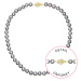 Evolution Group Perlový náhrdelník z říčních perel se zapínáním ze 14 karátového zlata 922028.3/