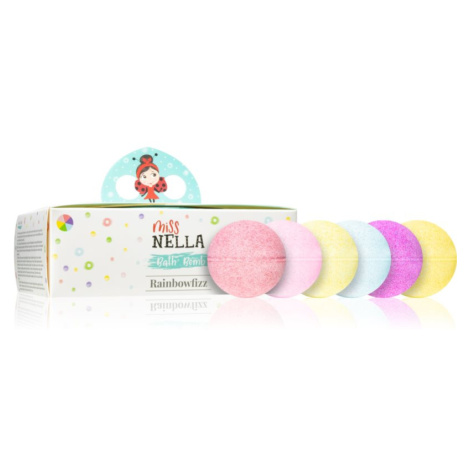 Miss Nella Rainbowfizz šumivá koule do koupele pro děti od 3let 6 ks