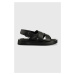 Sandály Pepe Jeans SUMMER dámské, černá barva, na platformě, PLS90578