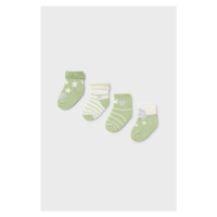 Kojenecké ponožky Mayoral Newborn 4-pack zelená barva